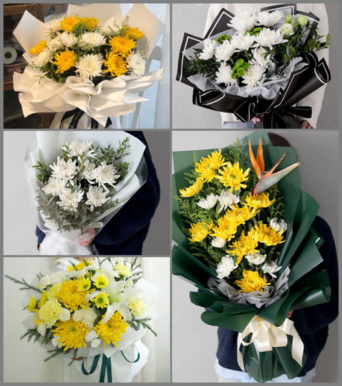 河北衡水景县连镇乡白事花束代送